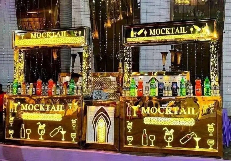 Acrylic Mocktail Display Counter
